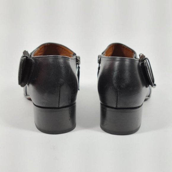 Aquatalia Black Ankle Boots with Buckle - Picture 3 of 11